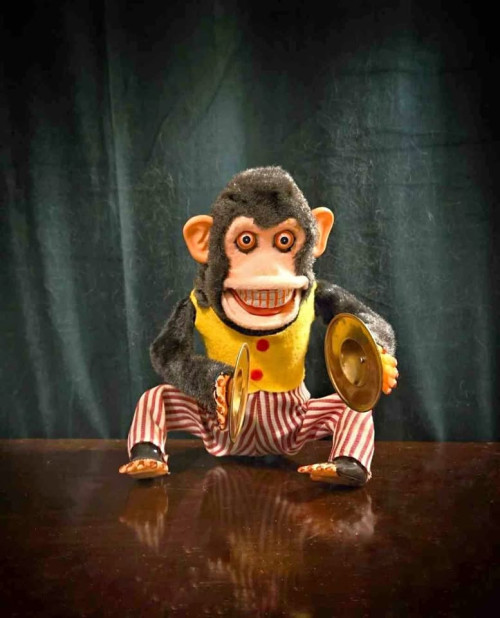 Bad Monkey with musical cymbals